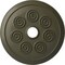Ekena Millwork Spiral Ceiling Medallion (Fits Canopies up to 4"), Hand-Painted Witch Hazel, 25 1/4"OD x 4"ID x 2"P CM25SPWHF - alternate 1